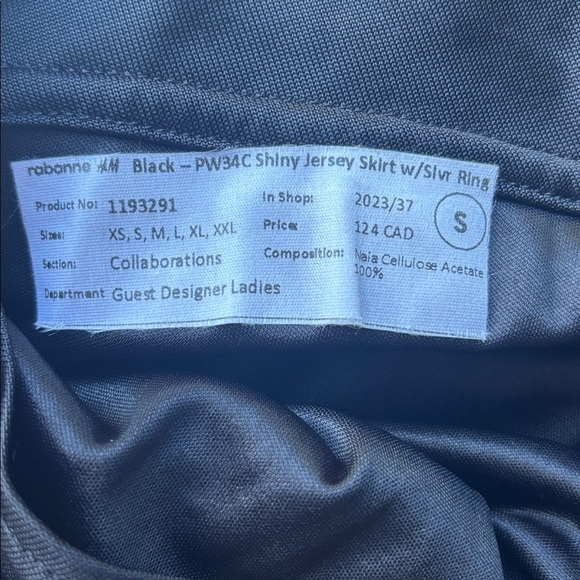 RABANE H&M Black Women's Top/Skirt Set Small - Picture 14 of 15